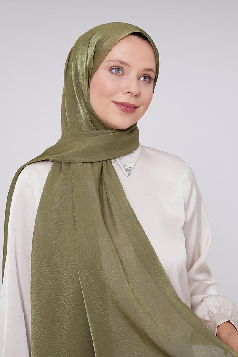 Fivescarf Yosun Yeşili Milano Şal