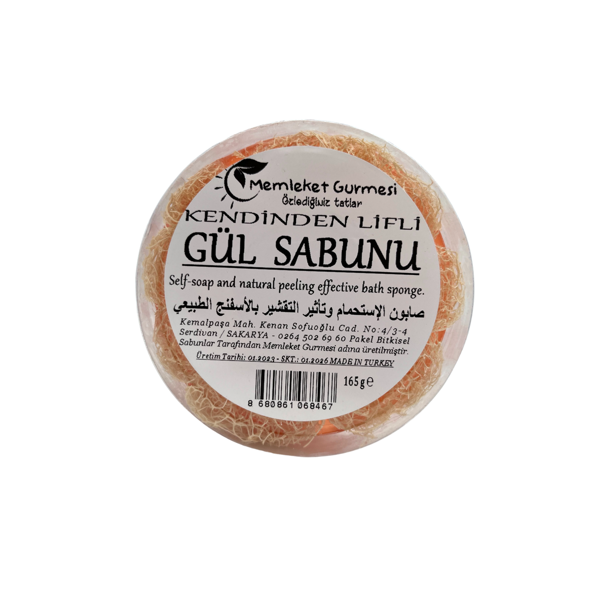 Kendinden Lifli Gül Sabunu 165 gr