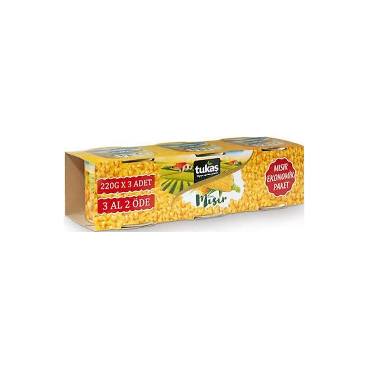 Tukaş Mısır Konserve 3x220 gr