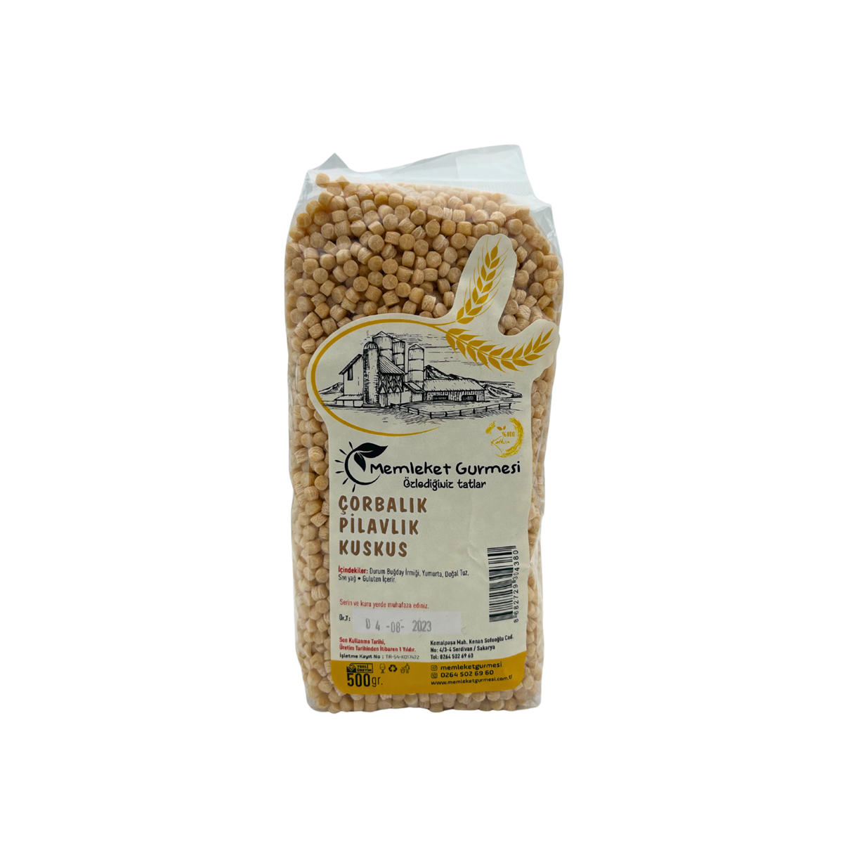 Ev Yapımı Çorbalık Pilavlık Kuskus 500 gr MGMemleket Gurmesi
