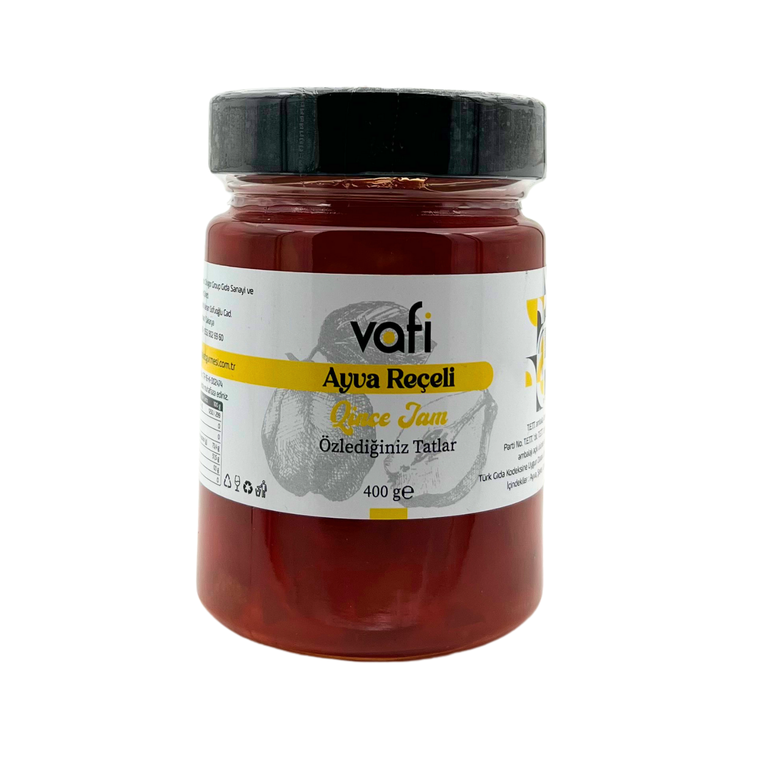 Vafi Reçel Serisi Ayva Reçeli 400 gr  1 ADET