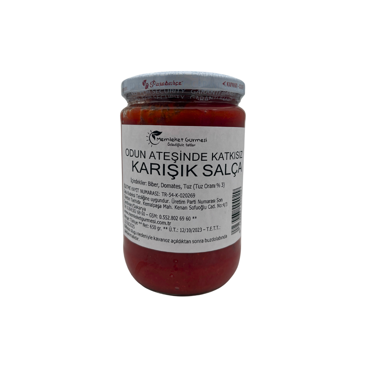 Vafi Odun Ateşi Karışık Salça 650 gr