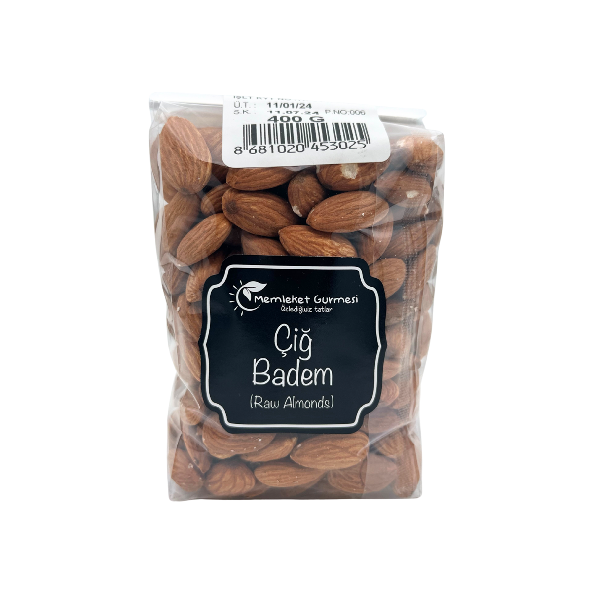Vafi Kuruyemiş Serisi Çiğ Badem 400 gr 1 ADET