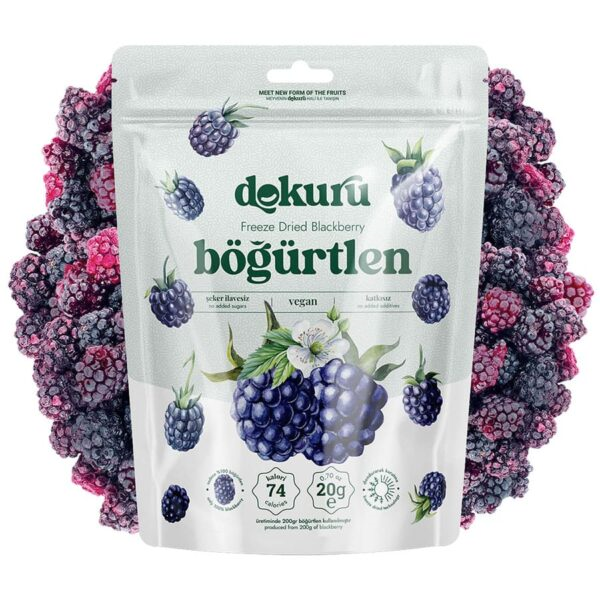 Dokuru Dondurularak Kurutulmuş Böğürtlen 20 grDokuru