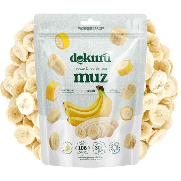 Dokuru Dondurularak Kurutulmuş Muz 30 gr 1 ADET