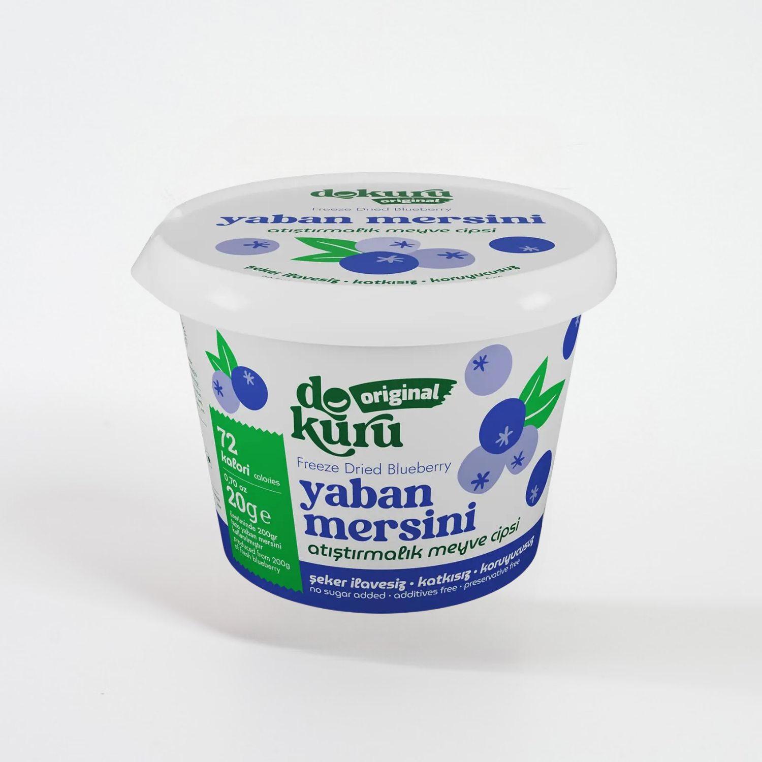 Dokuru Dondurularak Kurutulmuş Yaban Mersini 20 gr