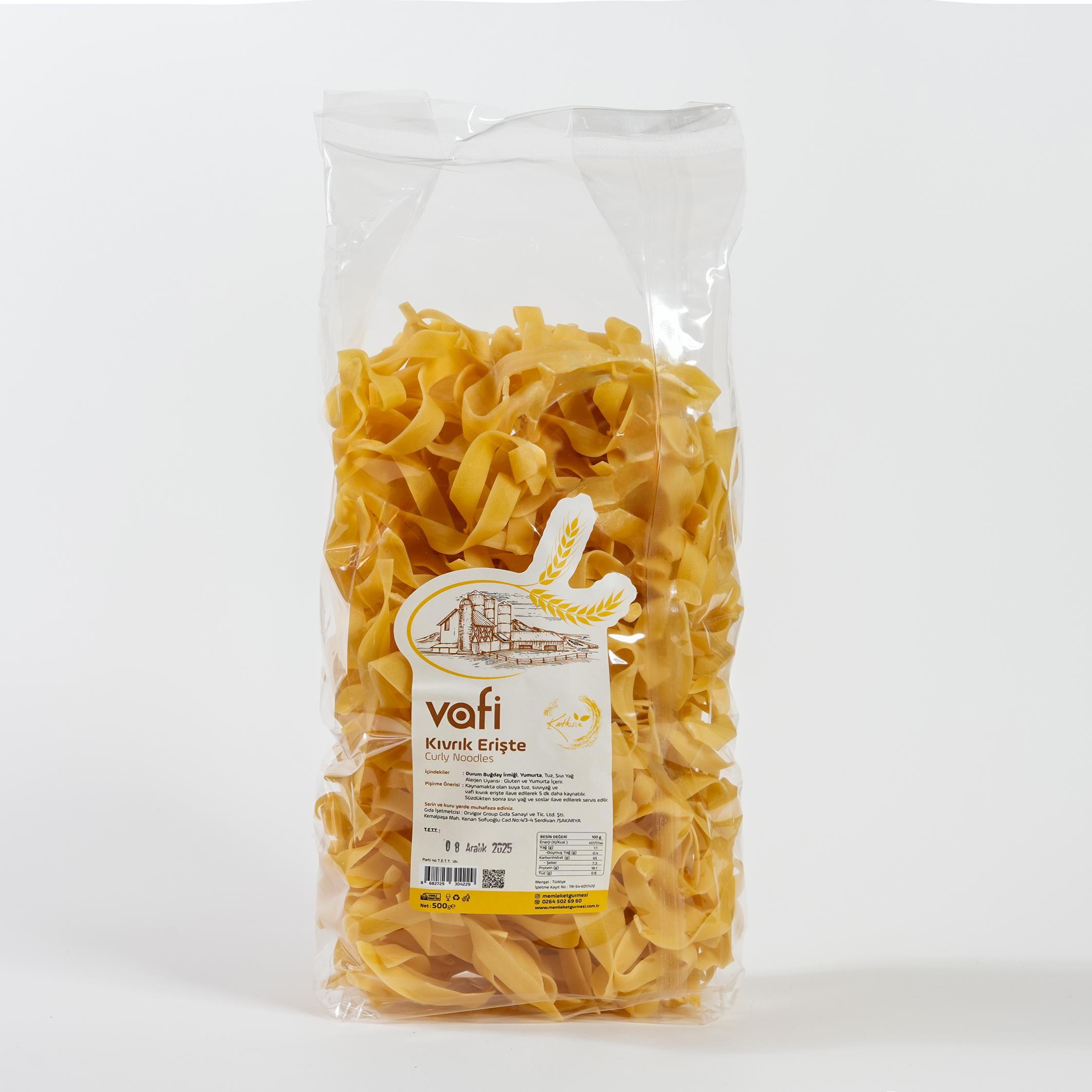 Ev Yapımı Kıvrık Erişte 500 gr MGMemleket Gurmesi