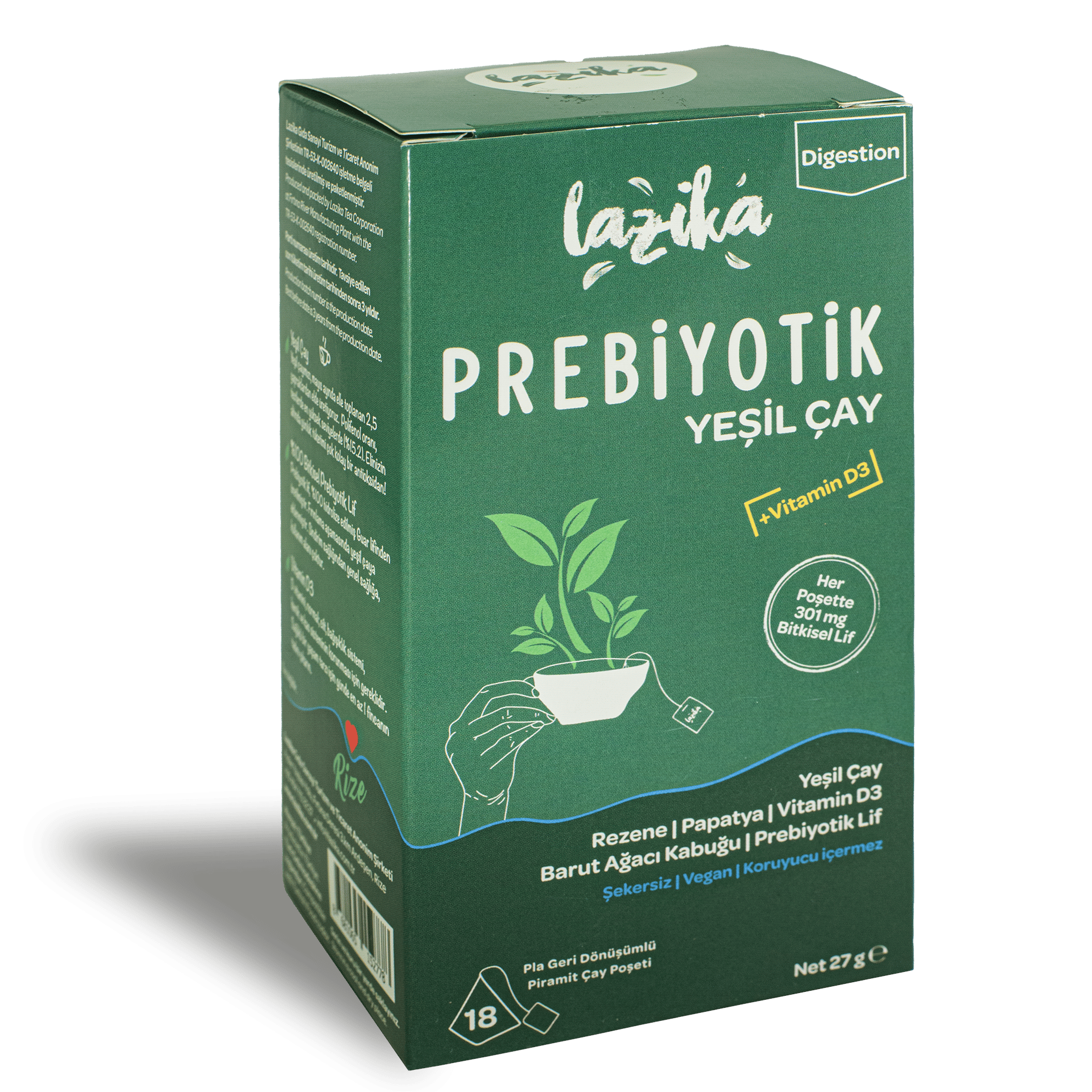 Lazika Prebiyotik Yeşil çay 18'liLazika