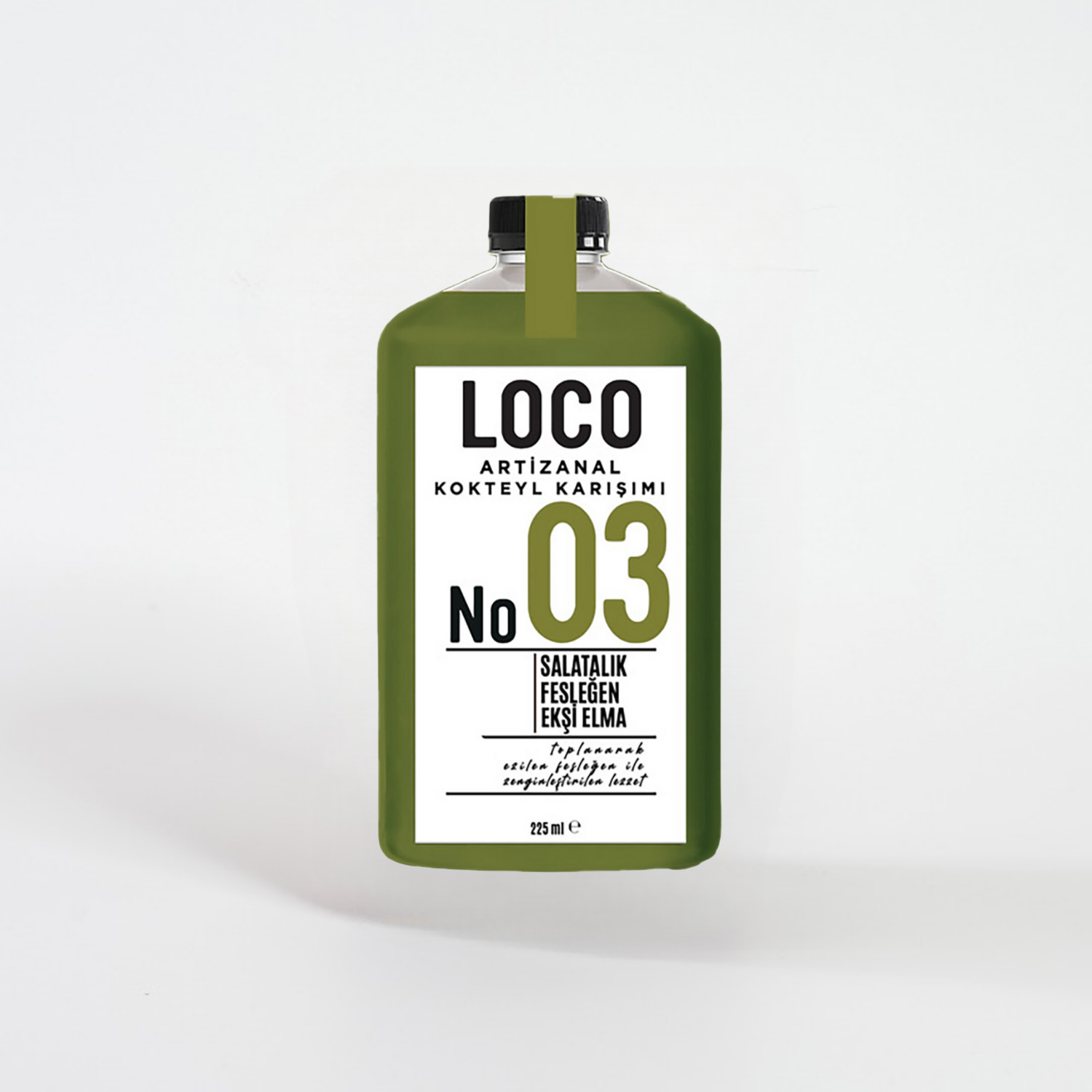 Loco No:03 Yeşil Elma Salatalık Fesleğen 225 mlLoco