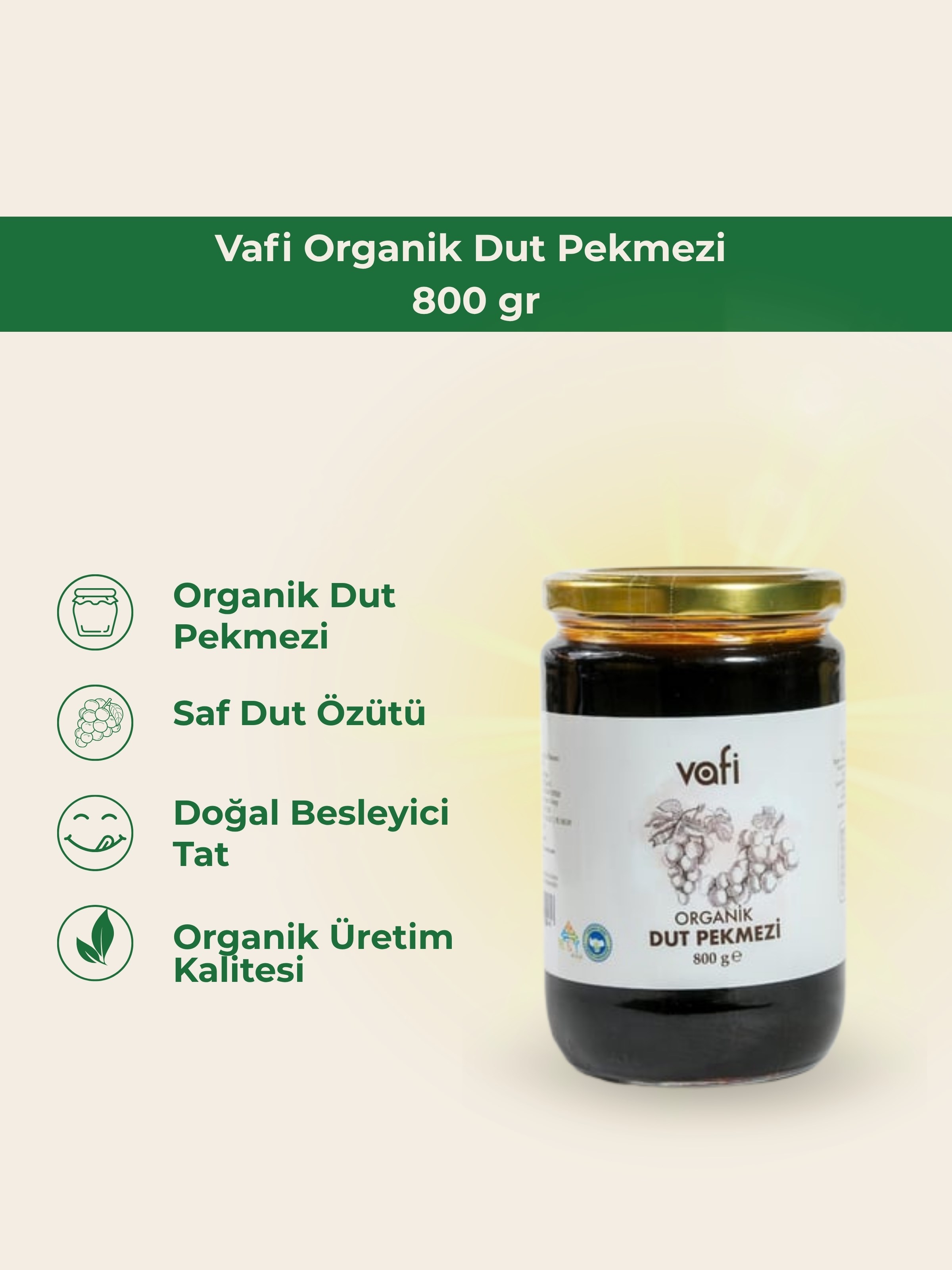 Organik Dut Pekmezi 800 gr MG