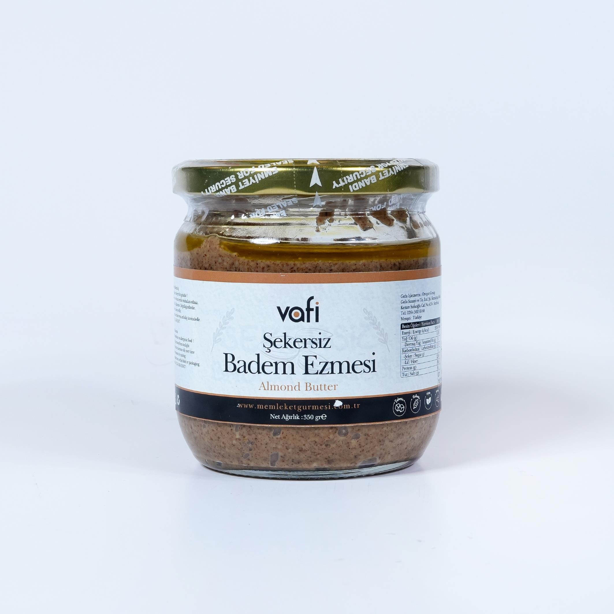 Şekersiz Badem Ezmesi 350 gr MGAdres Fındık