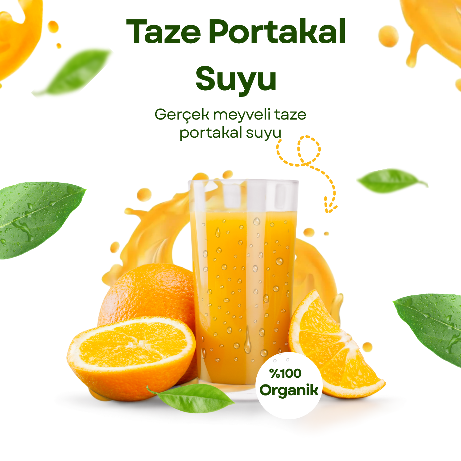 Taze Sıkılmış Portakal Suyu 500 ml