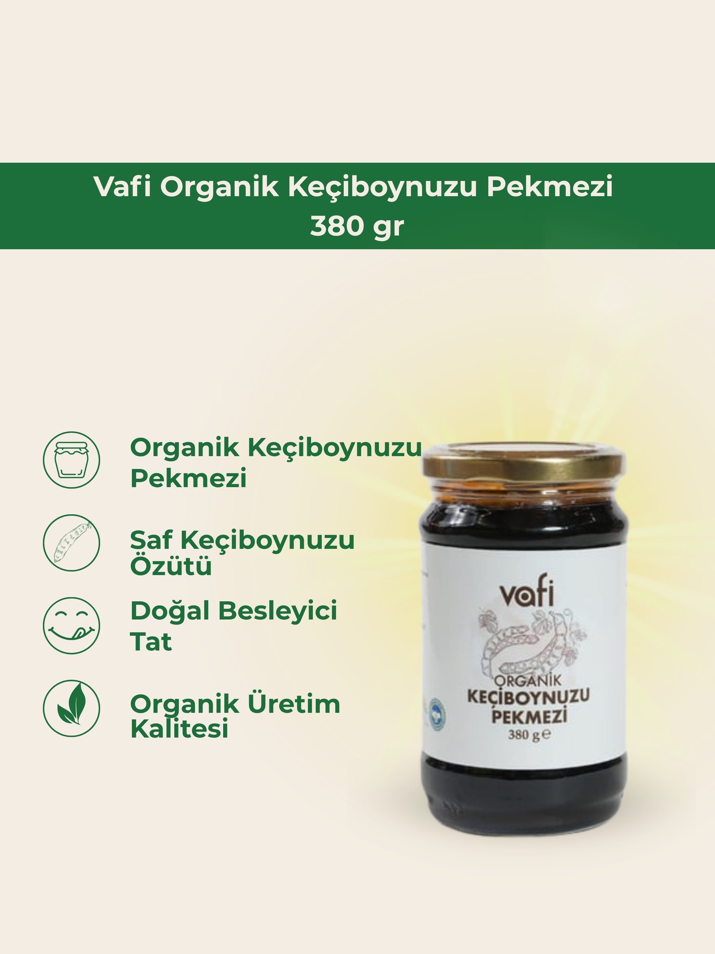 Vafi Organik Keçiboynuzu Pekmezi 380 gr