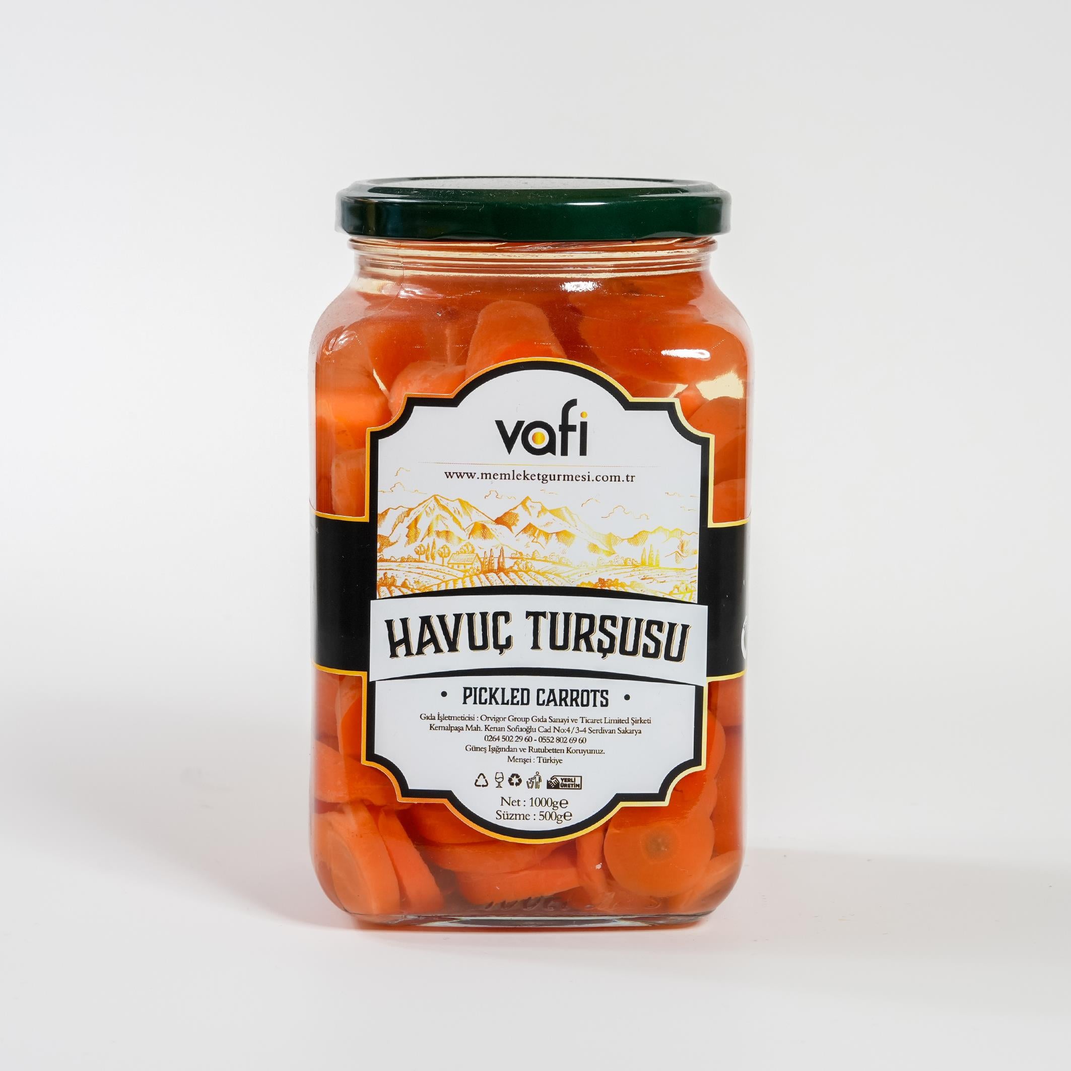 Vafi Turşu Serisi Havuç Turşusu 1000cc-500gr 1 ADET