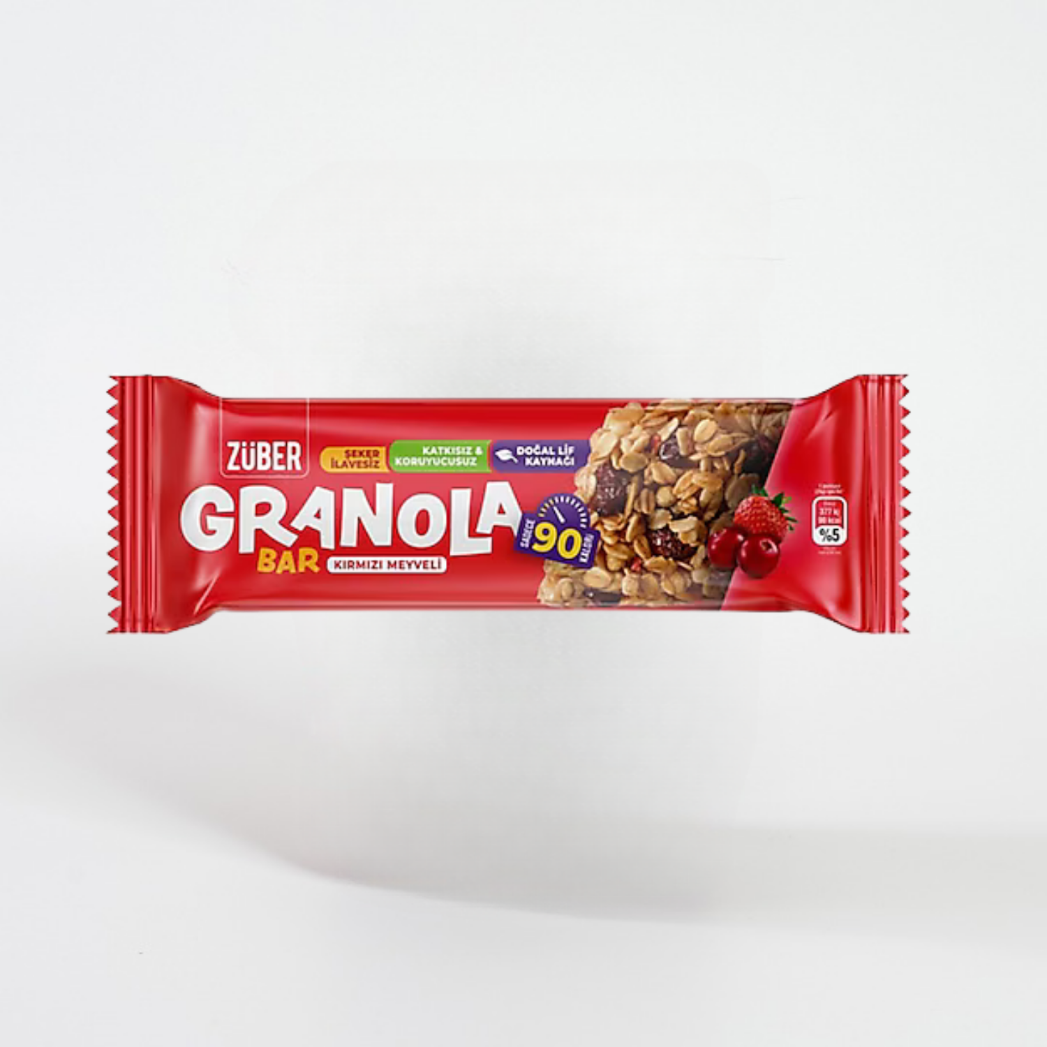 Züber Kırmızı Meyveli Granola Bar 25 grZüber