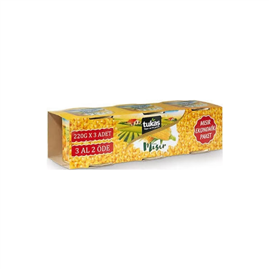 Tukaş Mısır Konserve 3x220 gr 1 ADET