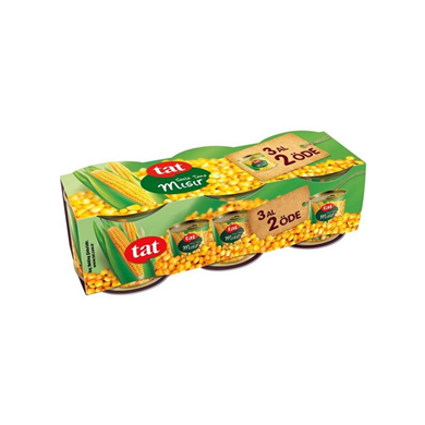 Tat Mısır Konservesi 220 gr (3 lü ) 1 ADET