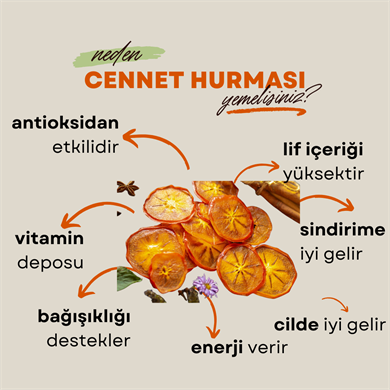 Cennet Hurması Kurusu Dilimli