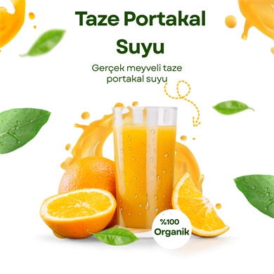 Taze Sıkılmış Portakal Suyu 500 ml