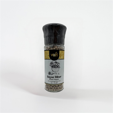 Vafi Cam Değirmen Kapak Serisi Beyaz Biber 60 gr