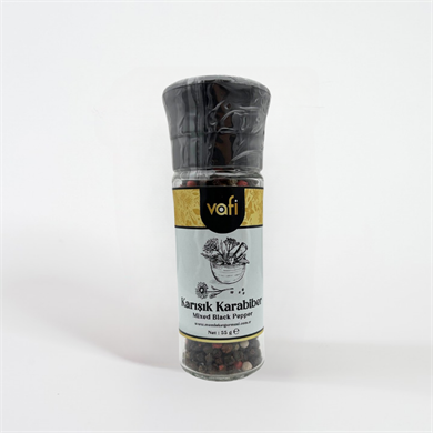 Vafi Cam Değirmen Kapak Serisi Karışık Karabiber 55 gr