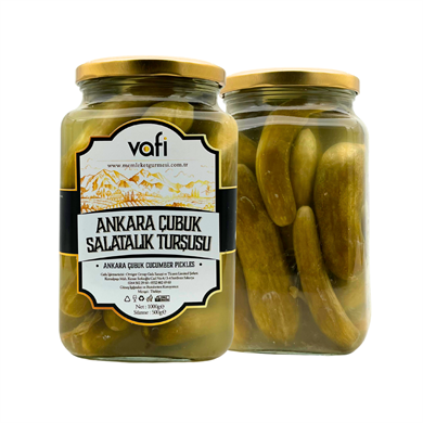 Vafi Turşu Serisi Ankara Çubuk Salatalık Turşusu 1000cc-500gr