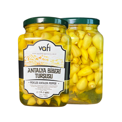 Vafi Turşu Serisi Antalya Biberi Turşusu 1000cc-500gr