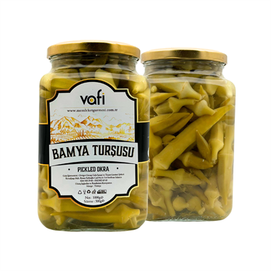 Vafi Turşu Serisi Bamya Turşusu 1000cc-500gr