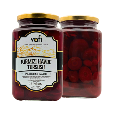 Vafi Turşu Serisi Kırmızı Havuç Turşusu 1000cc-500gr