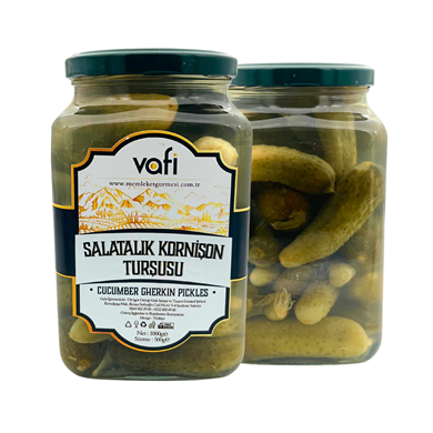 Vafi Turşu Serisi Salatalık Kornişon Turşusu 1000cc-500gr