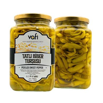 Vafi Turşu Serisi Tatlı A Biber Turşusu 1000cc-500gr