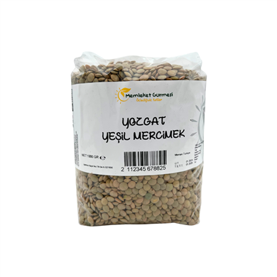Yozgat Yeşil Mercimek 1000 g