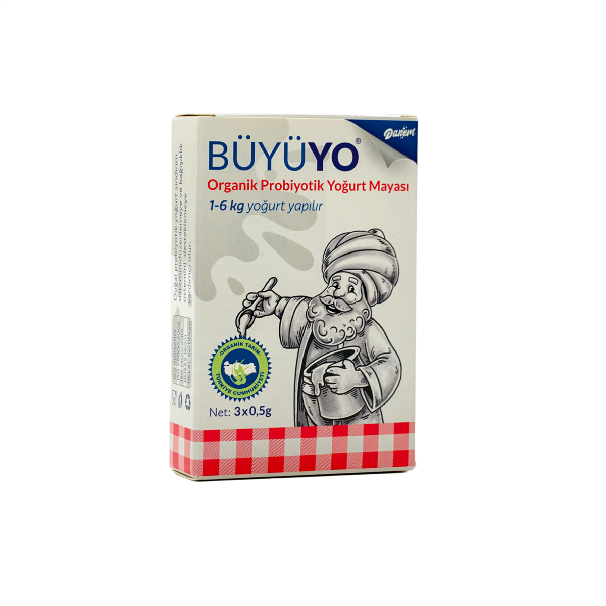 Danem Süt Büyüyo Doğal Probiyotik Yoğurt Mayası 3x0,5 gr