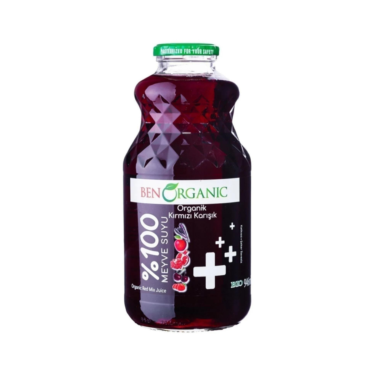 Benorganik Organik Çilek Kırmızı Pancar Suyu 946 ml
