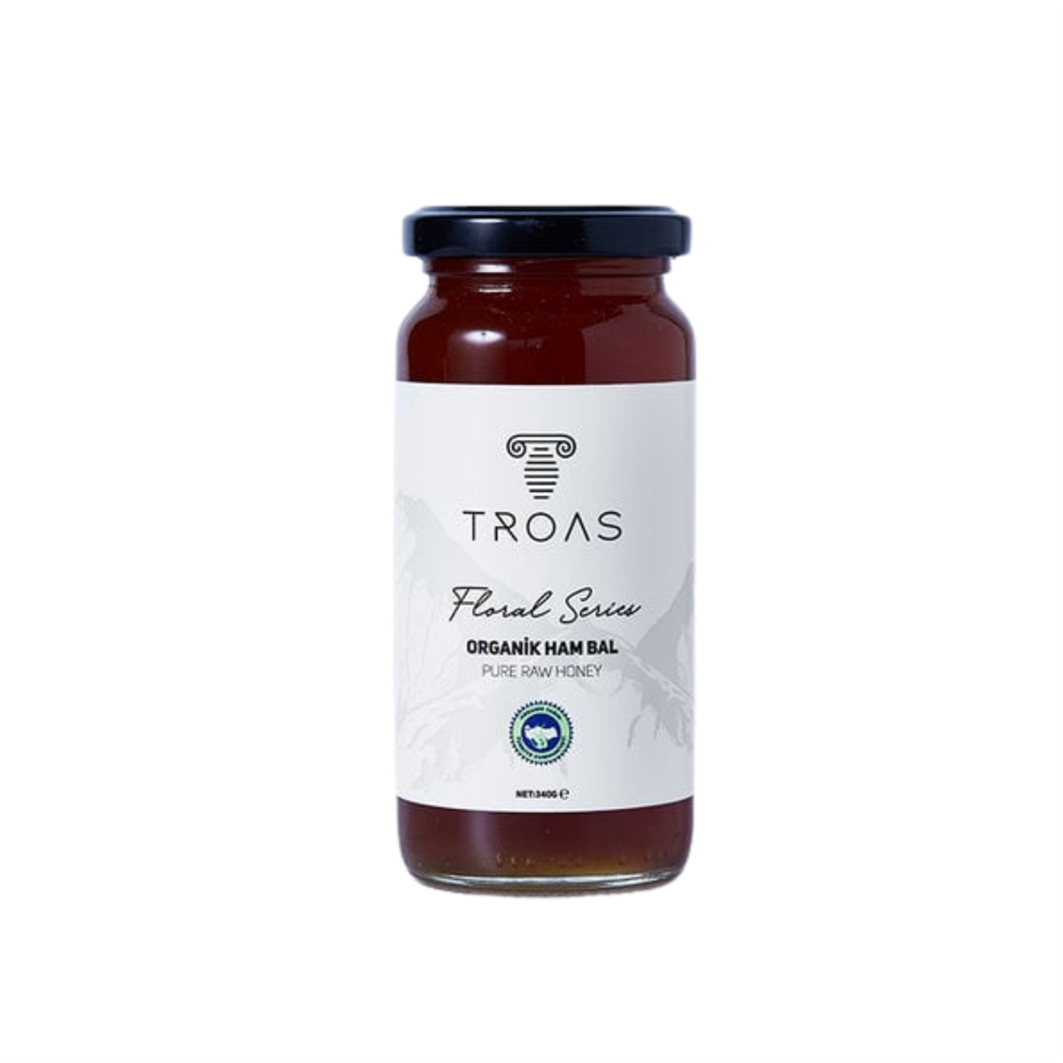 Troas Arıcılık Organik Ham Çiçek Balı (Floral Series) 340 Gr