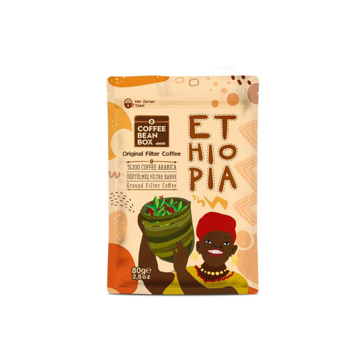Coffee Bean Box  Ethiopia Filtre Kahve 80 Gr
