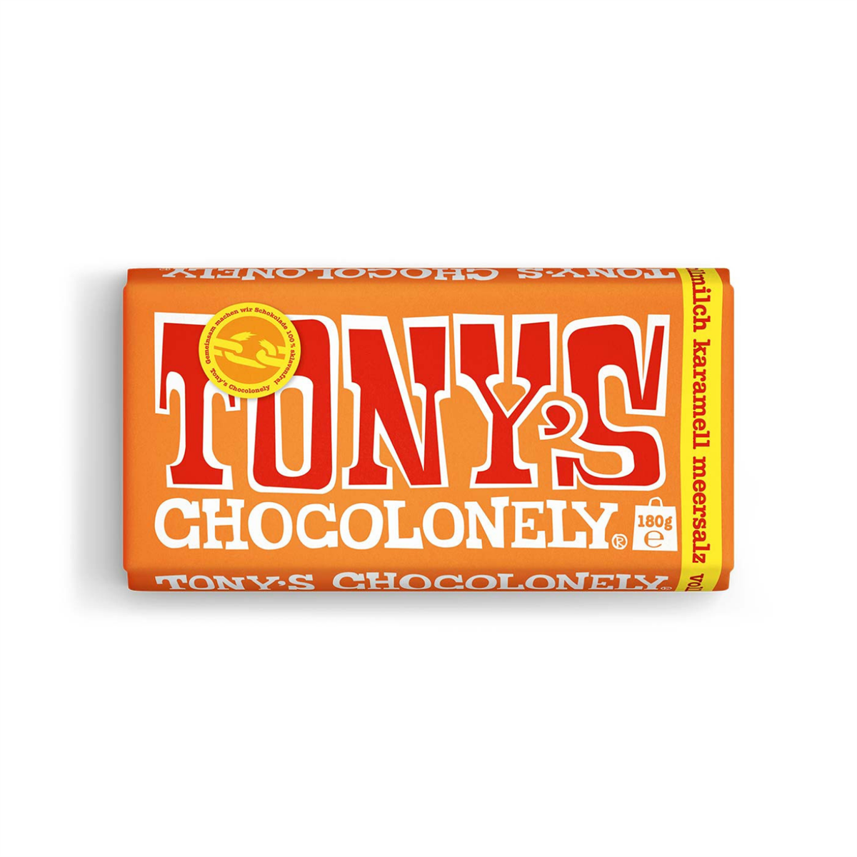 Tony´s Karamel Parçacıklı ve Deniz Tuzlu Sütlü Çikolata 180 gr