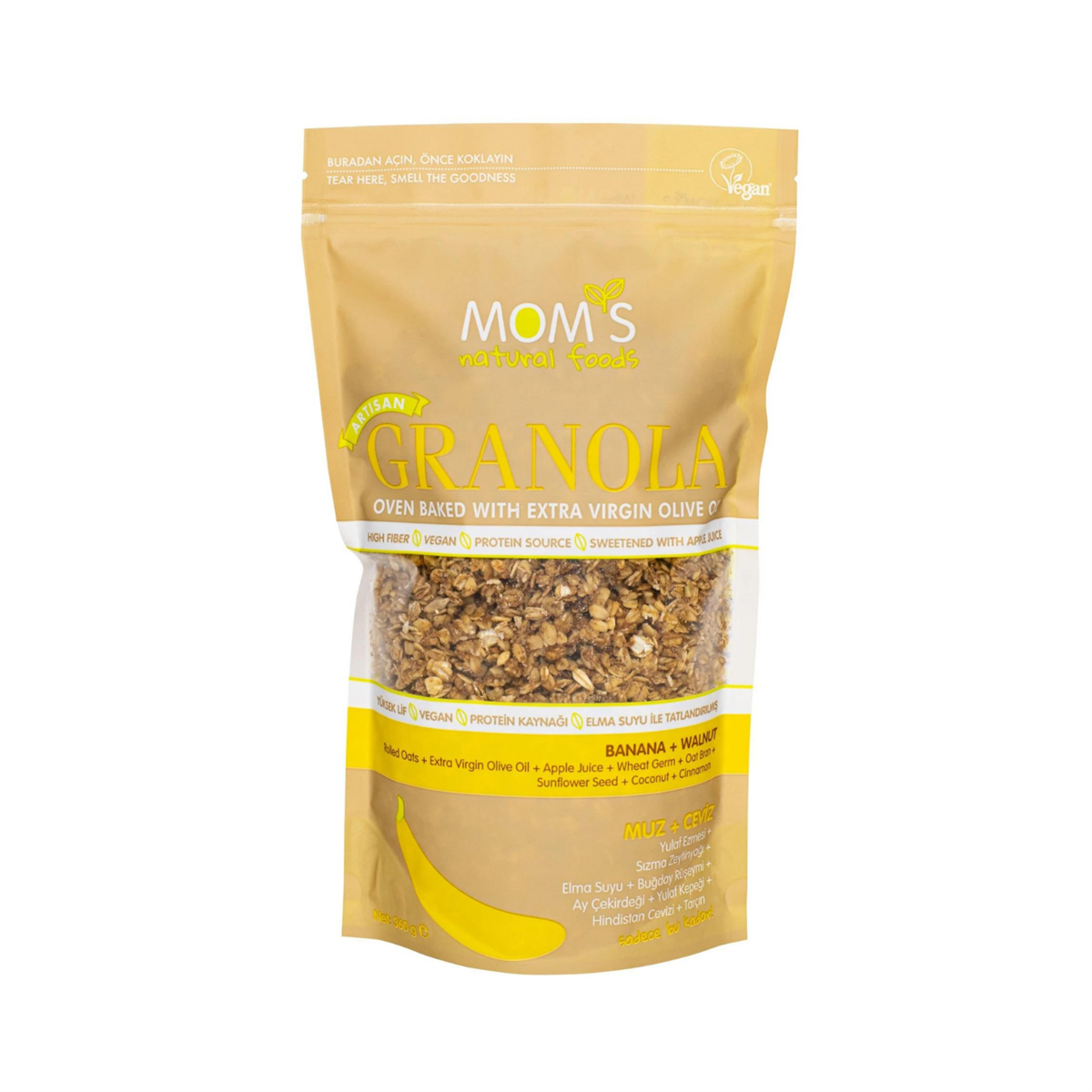Mom´s Granola Muz Ceviz 360 gr