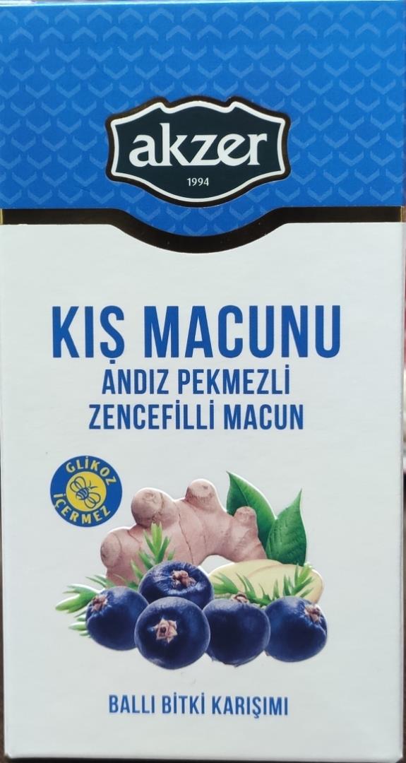 Akzer Kış Macunu Andız Pekmezli Zencefilli 300 grAkzer
