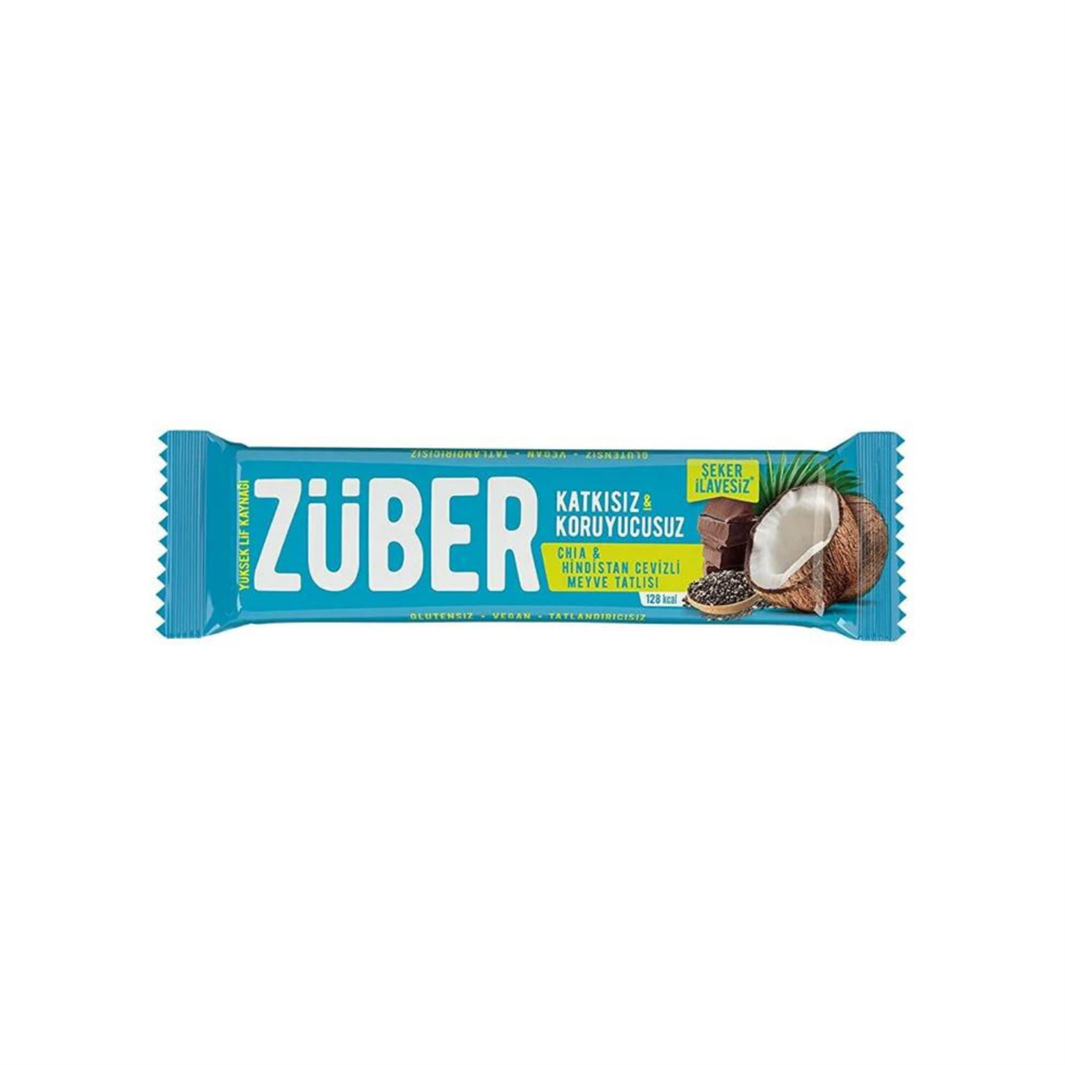 Züber Chia Tohumlu Hindistan Cevizli Meyve Tatlsı 40 gr