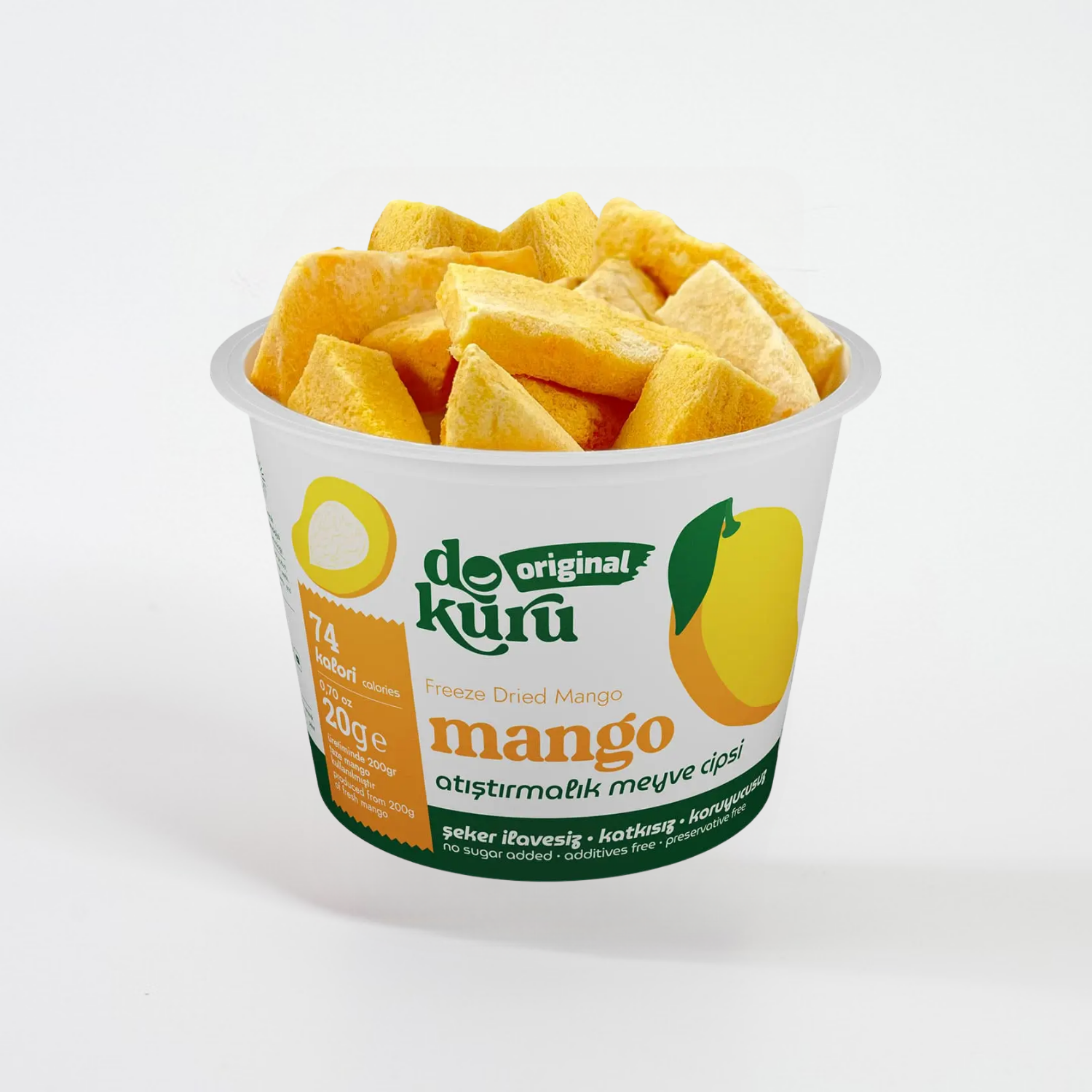 Dokuru Dondurularak Kurutulmuş Mango 20 grDokuru