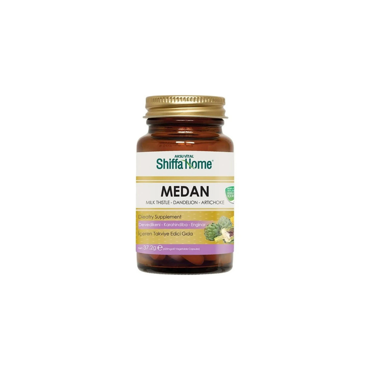 Shiffa Home Medan Devedikeni Karahindibağ Enginar 60 Kapsül