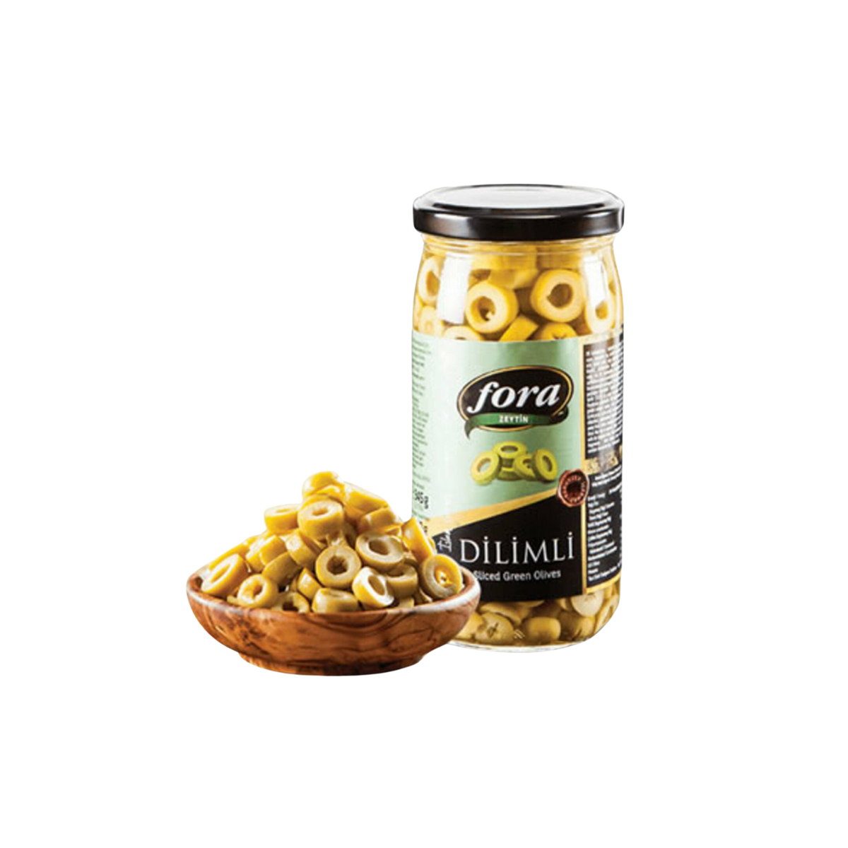 Fora Dilimli Yeşil Zeytin 345 gr
