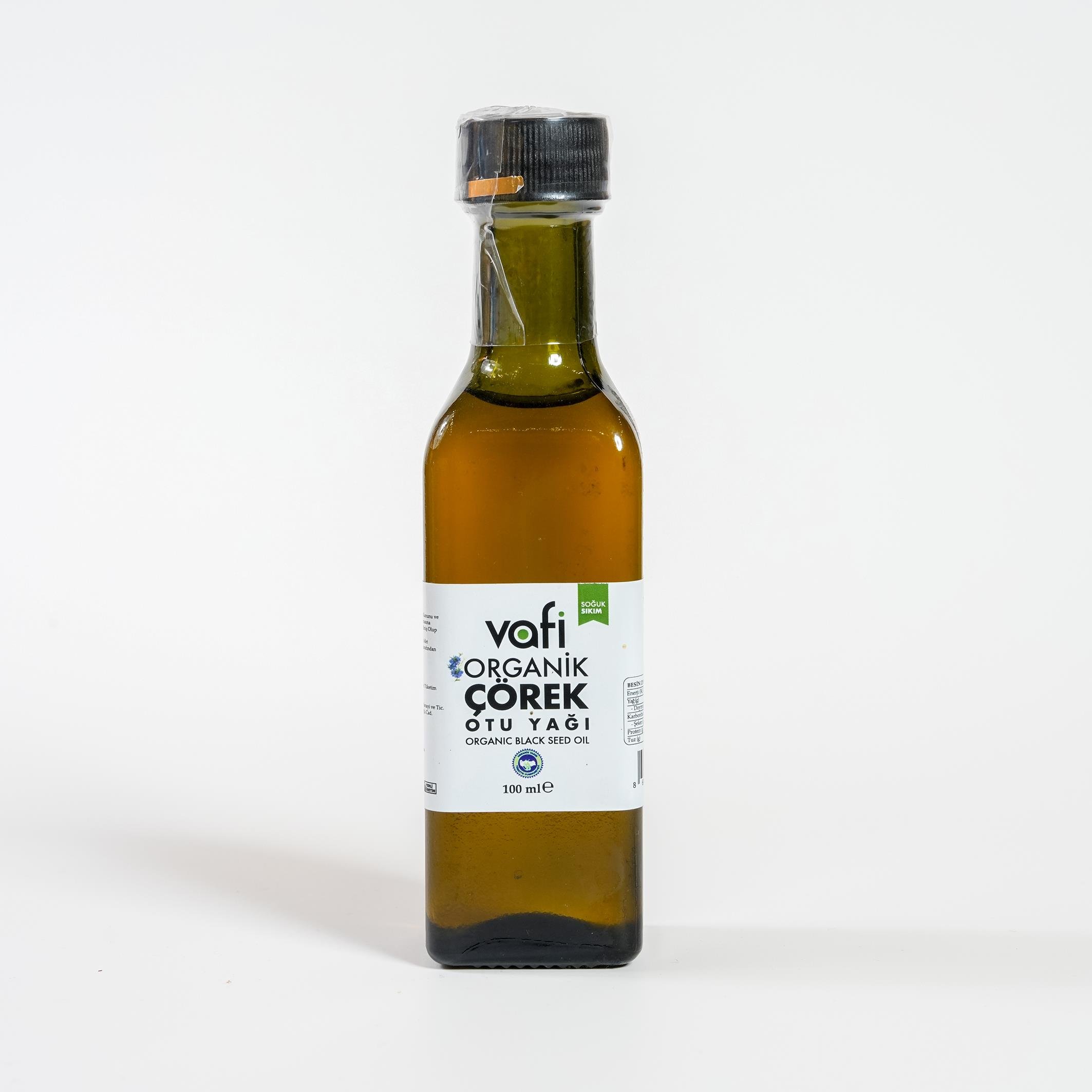 Organik Çörekotu Yağı Soğuk Sıkım 100 mlVafi