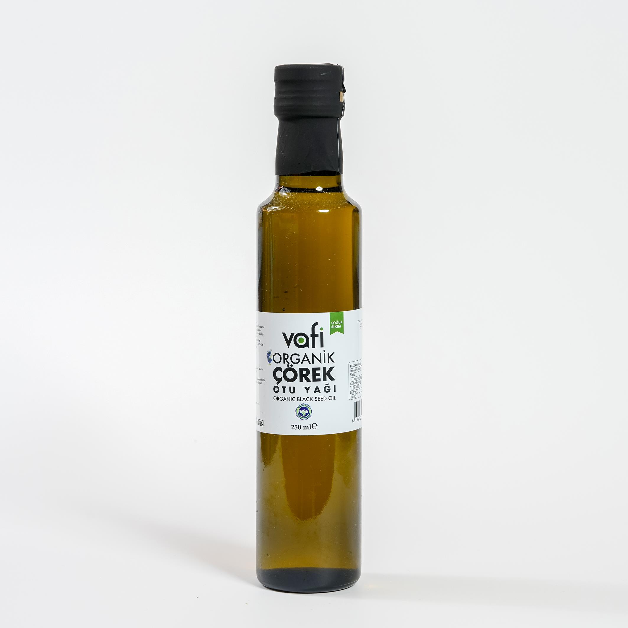 Organik Çörekotu Yağı Soğuk Sıkım 250 mlVafi