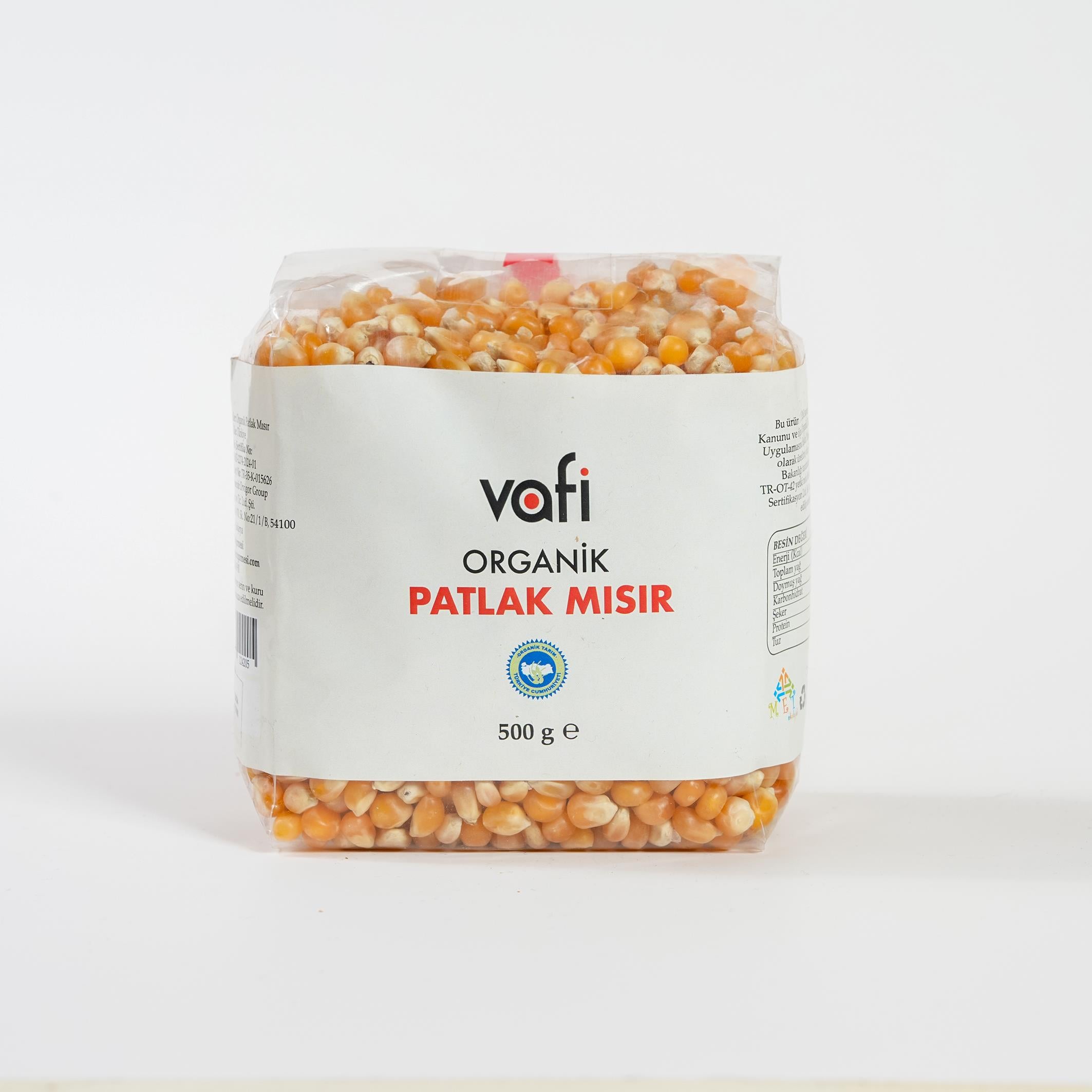 Organik Patlak Mısır 500 gr MGMemleket Gurmesi