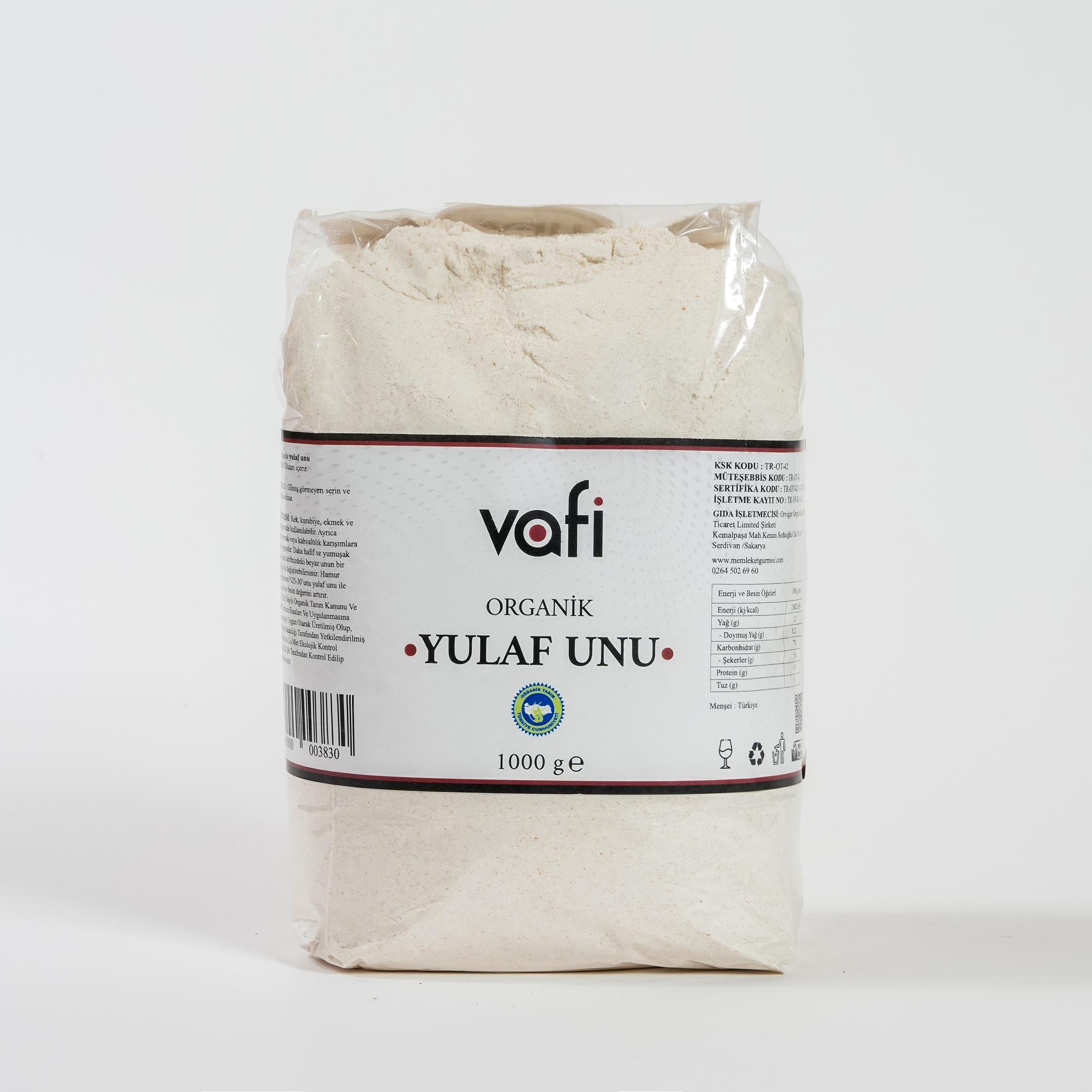 Organik Yulaf Unu 1000grVafi