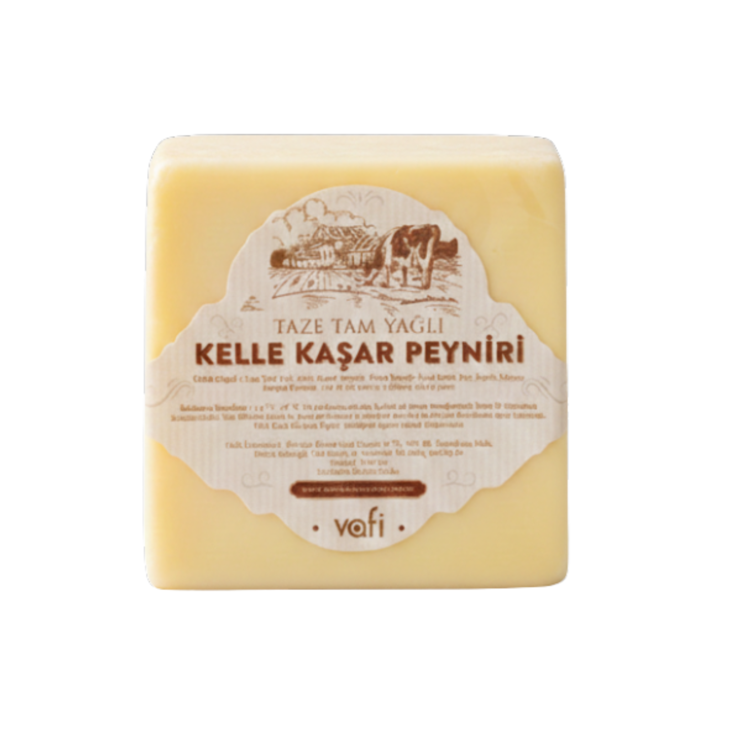 Şırdan Mayalı Kars Kelle Kaşar PeynirVafi