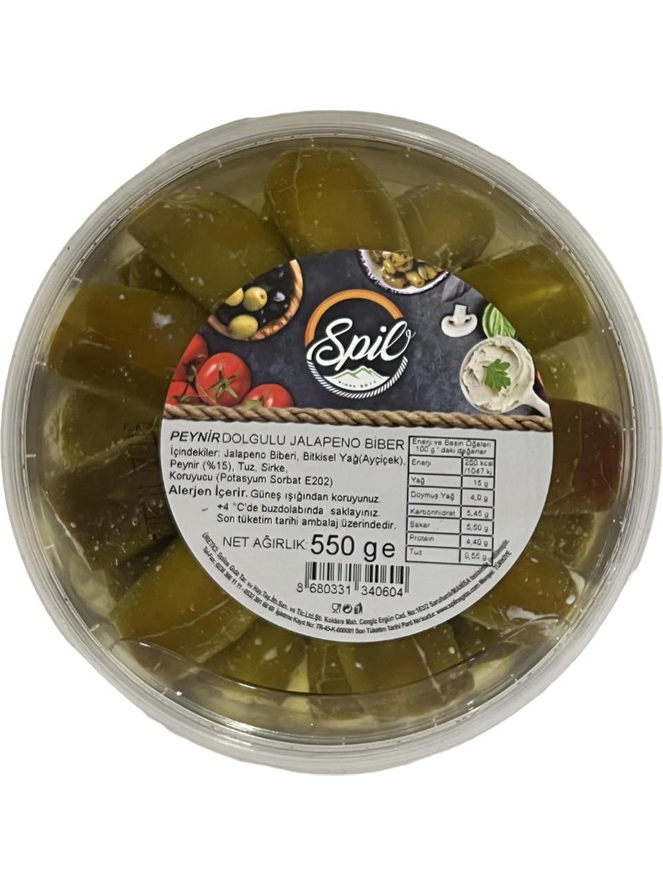 Spil Peynir Dolgulu Jalapeno Biber 550 grMemleket Gurmesi