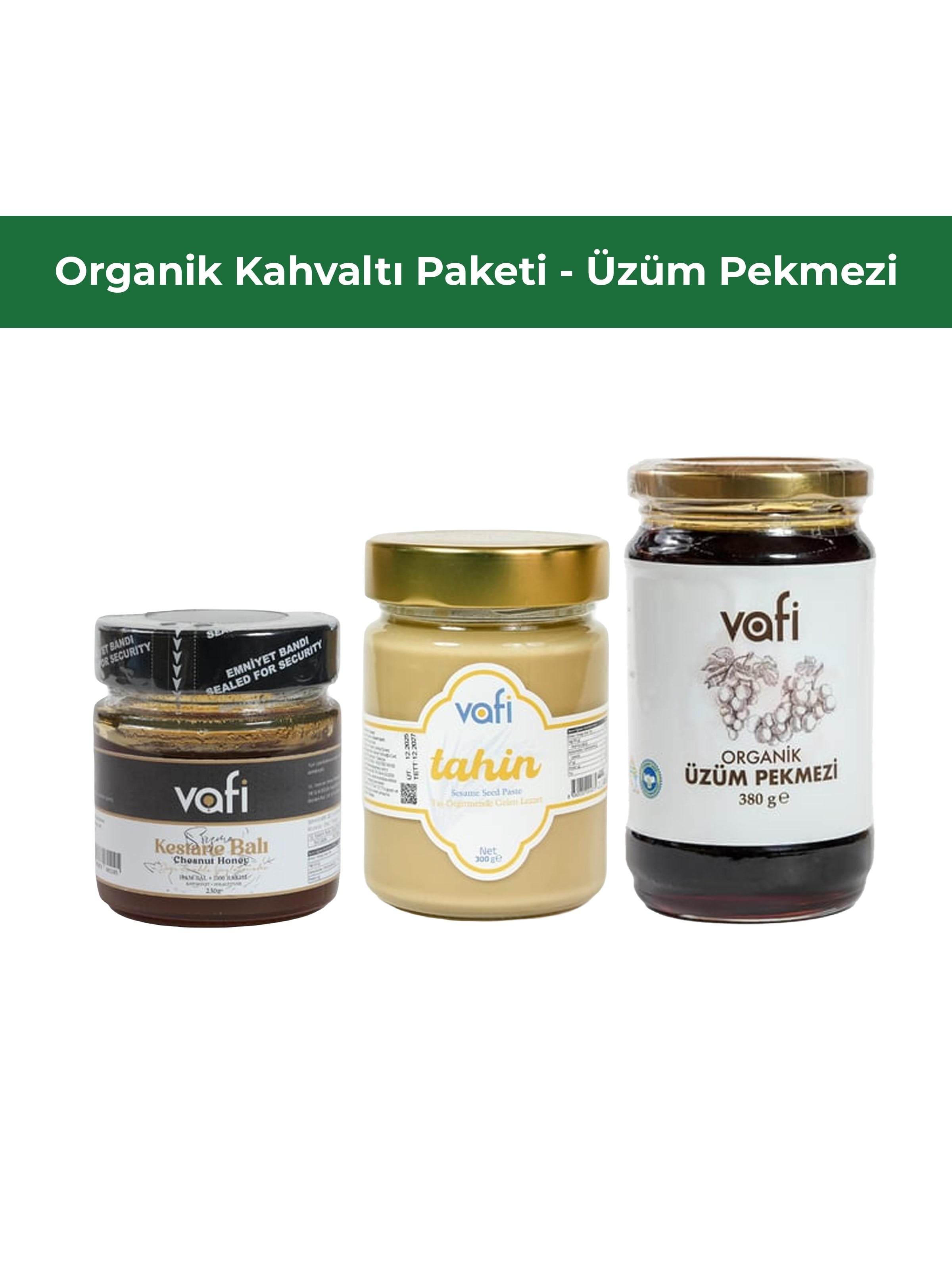 Vafi Organik Kahvaltı Paketi – Üzüm PekmezliVafi